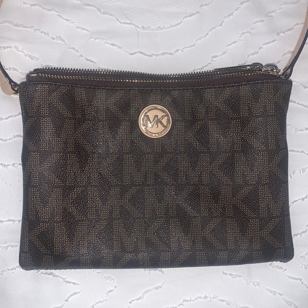 Michael Kors brown crossbody bag